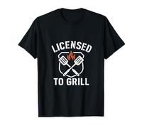 Badge militaire « BBQ Season » sous licence Grill T-Shirt