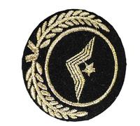 Badge multi-usage avec motif brodé pour un look de vol marin professionnel et des styles d'uniforme, couvre-chef, chapeau, One Size, Comme décrit