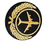 Badge multi-usage avec motif brodé pour un look de vol marin professionnel et des styles d'uniforme, couvre-chef, chapeau, One Size, Comme décrit