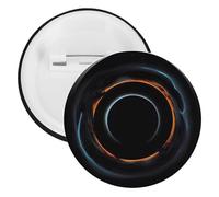 Badge mystérieux cosmique à trous noirs ronds en métal, broche légère pour sac à dos, épingles à boutons tendance pour chemises, vestes, châle, manteau, unisexe, 12PCS, Fer blanc, épingles rondes en
