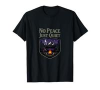 Badge « No Peace Just Quiet Camping Mountain » T-Shirt