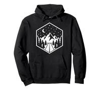 Badge Nuit Montagne sentiers randonnée Nature forêt Faune Sweat à Capuche