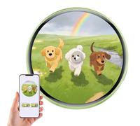 Badge Numérique à Épinglette - Panneau Anime Intelligent De 4,3 Centimètres avec Un Écran Haute Définition,Badge Pin À Affichage Numérique,pour Cosplay, Porte, Bijoux, Certificat, Sac À Dos, Sac Et