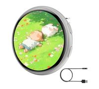 Badge numérique Anime Écran tactile intelligent - Portable électronique, | Broche animée interactive - Étiquette d'affichage LED portable pour convention | Matériau léger, pack d'accessoires de cospla