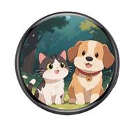 Badge Numérique Anime - Écran Tactile Magnétique Affichage Photo Décor - Pins Électronique Animé 4.3 Cm,Pour Entreprises Événements Professionnels et Loisirs Anniversaire Infirmières Employés