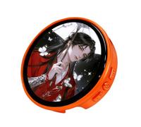 Badge Numérique,Bouton Pixel de Contrôle Téléphonique Électronique - Badge Intelligent à Écran Tactile HD 4.7 cm - pour Bureau Domicile Passionnés de Dessin Animé et Activités Cosplay