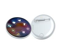 Badge Numérique Épingle,Écran 4,7 cm Affichage Photo Football | Petit Badge Écran Numérique - pour Ados Adultes Fans Fêtes à Thème Salons Voyages Maison Bureau Cosplay