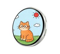 Badge numérique - Marqueur d'identité intelligent, étiquette de symbole interactif pour fan d'anime, affichage portable avec batterie de 30 heures, accessoire de vêtements, mode pour photo