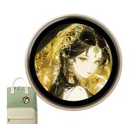 Badge numérique photo vidéo - Écran HD de 1,85 pouces, badge électronique pixel, animation personnalisée contrôlée par smartphone, gadget de table amusant pour la maison, le bureau, le cosplay et les