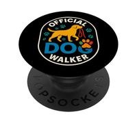 Badge Officiel pour promeneur de Chien PopSockets PopGrip Adhésif
