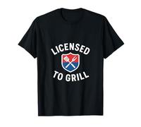 Badge patriotique sous licence Grill T-Shirt