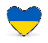 Badge Personnalisé Avec Drapeaux Nationaux Ukrainiens Créatifs Et Personnalisés Épinglette Ronde/Carrée/En Forme De Cœur En Métal Avec Bouton Papillon Broches Pour Hommes Et Femmes Accessoires Cadeau