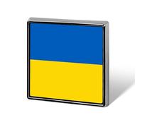 Badge Personnalisé Avec Drapeaux Nationaux Ukrainiens Créatifs Et Personnalisés Épinglette Ronde/Carrée/En Forme De Cœur En Métal Avec Bouton Papillon Broches Pour Hommes Et Femmes Accessoires Cadeau