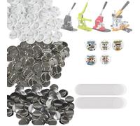 VEVOR Badge Personnalisé Consommables pour Machine à Badges à Épingles 32 mm 500 Kits Consommables pour Badges à Épingles Machine NON INCLUSE