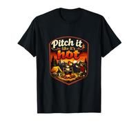 Badge « Pitch it Like It's Hot Camping Mountain » T-Shirt