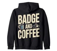 Badge Policier et Humour de Patrouille de café Sweat à Capuche