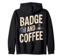 Badge Policier et Humour de Patrouille de café Sweat à Capuche