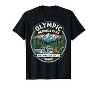 Badge pour Randonneur de Montagne Olympic National Park Washington State T-Shirt