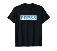 Badge Presse Palestine Bleu et Blanc T-Shirt
