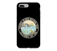 Badge Renard Vintage California Parc National des îles Anglo-Normandes Coque pour iPhone 7 Plus/8 Plus