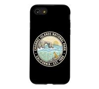 Badge Renard Vintage California Parc National des îles Anglo-Normandes Coque pour iPhone SE (2020) / 7/8