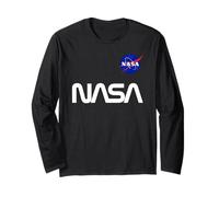 Badge rétro avec Logo « ver » de la NASA Manche Longue