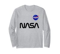 Badge rétro avec Logo « ver » de la NASA Manche Longue