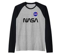 Badge rétro avec Logo « ver » de la NASA Manche Raglan