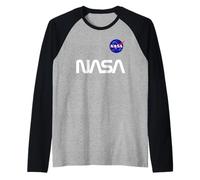 Badge rétro avec Logo « ver » de la NASA Manche Raglan