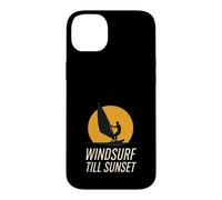 Badge rétro Eat Sleep Windsurf Repeat Addict Tribe Coque pour iPhone 14 Plus