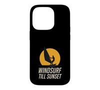 Badge rétro Eat Sleep Windsurf Repeat Addict Tribe Coque pour iPhone 14 Pro