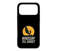 Badge rétro Eat Sleep Windsurf Repeat Addict Tribe Coque pour iPhone 17 Pro Max