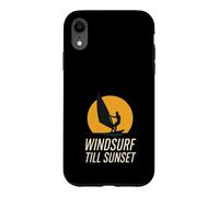 Badge rétro Eat Sleep Windsurf Repeat Addict Tribe Coque pour iPhone XR