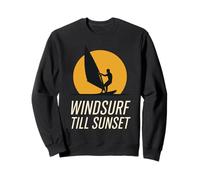 Badge rétro Eat Sleep Windsurf Repeat Addict Tribe Sweatshirt