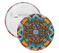 Badge rétro en métal de style pop art, broche ronde légère pour sac à dos, épingles à boutons tendance pour chemises, vestes, châle, manteau, unisexe, 5PCS, Fer blanc, épingles rondes en métal