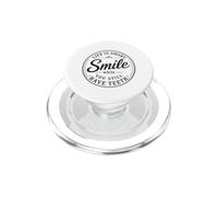Badge rétro Life is Short Smile While You Still Have Teeth PopSockets PopGrip pour MagSafe