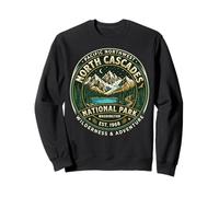 Badge rétro North Cascades National Park Washington Sweatshirt