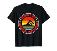 Badge rétro Respect The Swimming Instructor T-Shirt