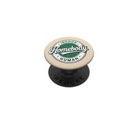 Badge rétro Vintage introverti Homebody Indoor Human PopSockets PopGrip Adhésif