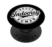 Badge rétro Vintage introverti Homebody Indoor Human PopSockets PopGrip Adhésif