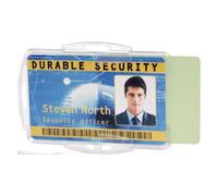 Badge rigide ouvert Durable sans attache pour 2 cartes - Boîte de 10