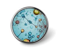 Badge rond abstraction biologie chimie mignon broche chapeaux vestes décoration personnalisé épinglette vêtements bijoux accessoires pour fête de mariage cadeau
