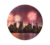 Badge rond au coucher de soleil de Las Vegas - Design en fer blanc durable avec impression sur un seul côté, parfait pour les cadeaux personnalisés et la décoration de vêtements, taille unique