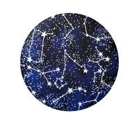 Badge rond brillant dans le noir imprimé sur un seul côté, parfait pour une décoration personnelle et un cadeau, taille unique, Métal