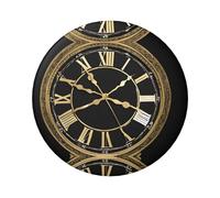 Badge rond Clock Gear - Design en fer blanc durable avec impression sur un seul côté, parfait pour les cadeaux personnalisés et la décoration de vêtements, taille unique