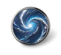 Badge rond Cosmic Galaxy pour homme et femme, durable et élégant, badges en métal léger pour chemises, vestes, chapeaux