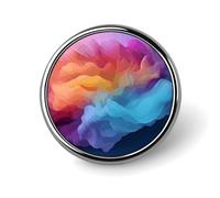 Badge rond dégradé de couleur mignonne broche chapeaux vestes décoration personnalisé épinglette vêtements bijoux accessoires pour fête de mariage cadeau