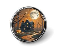 Badge rond effrayant d'Halloween pour hommes et femmes, épingles à revers élégantes et durables, badges en métal légers pour chemises, vestes, chapeaux