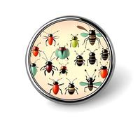 Badge rond en émail pour petit animal de dessin animé - Broche à bouton personnalisé - Décoration de vêtements unisexe - Porte-badge, chapeaux, sacs, chemises