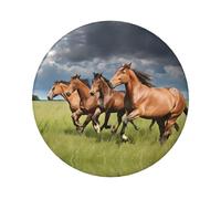 Badge rond en fer blanc durable avec impression sur un seul côté, parfait pour les cadeaux personnalisés et la décoration de vêtements, taille unique
